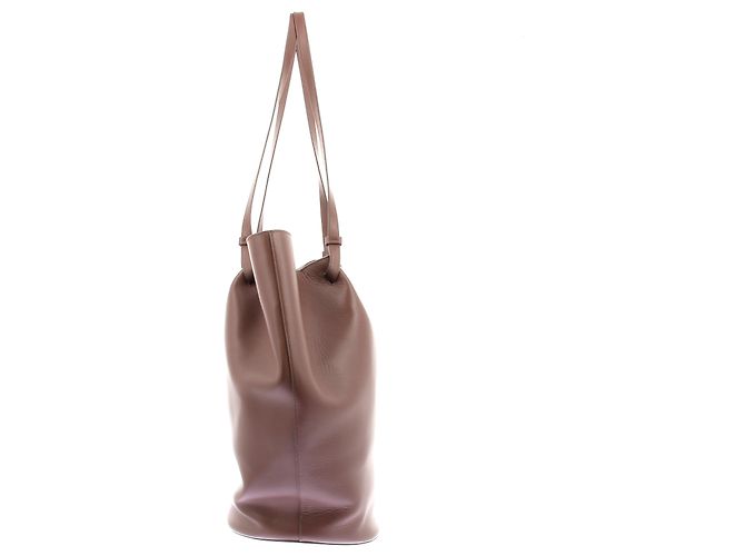 Autre Marque Borsa Secchiello in pelle "Tana" Marrone - vista 3