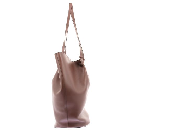 Autre Marque Borsa Secchiello in pelle "Tana" Marrone - vista 4