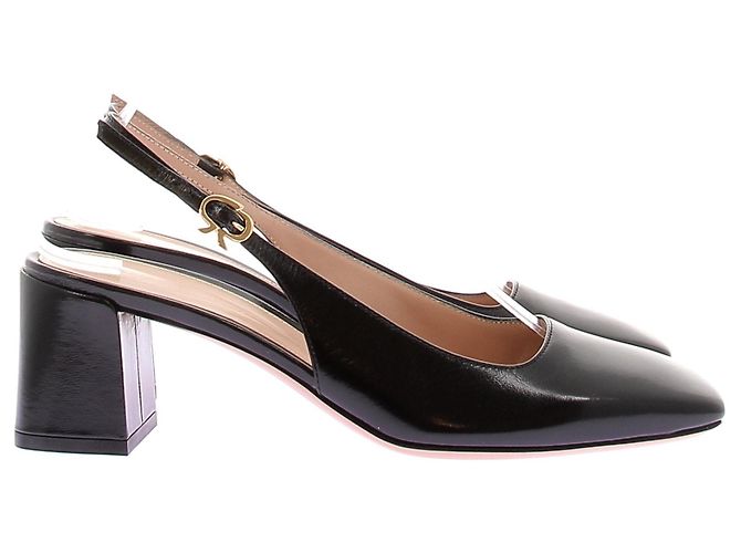 Gianvito Rossi Slingbacks neri "Freeda" Nero - vista 2