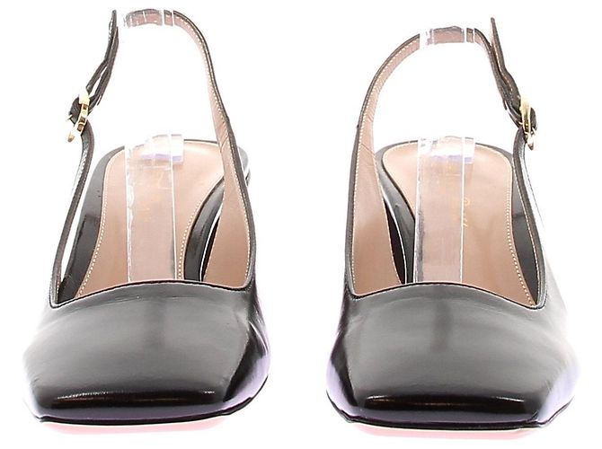 Gianvito Rossi Slingbacks neri "Freeda" Nero - vista 4