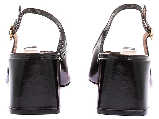 Gianvito Rossi Slingbacks neri "Freeda" Nero - vista 5