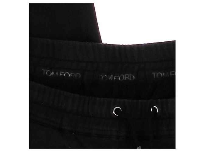 Pantalones de chándal negros Tom Ford de algodón - vista 5