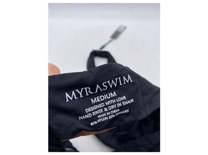 Autre Marque MYRA SWIM Badeanzug Einteiler Schwarz - Ansicht 4