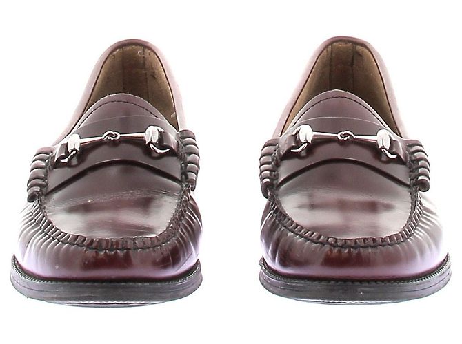 Autre Marque Mocasines de cuero "Lincoln Penny" Burdeos - vista 4