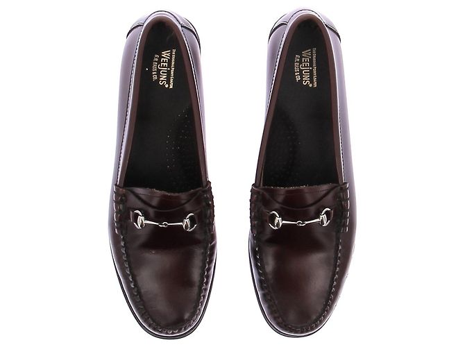 Autre Marque Mocasines de cuero "Lincoln Penny" Burdeos - vista 6