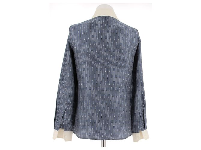 Gucci Camisa azul estampada - vista 2