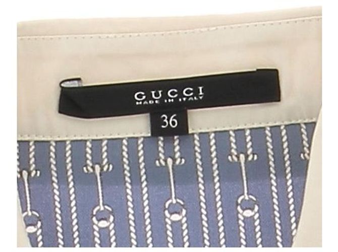 Gucci Camisa azul estampada - vista 5