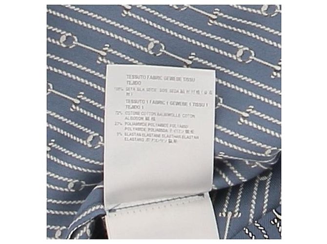 Gucci Camisa azul estampada - vista 6