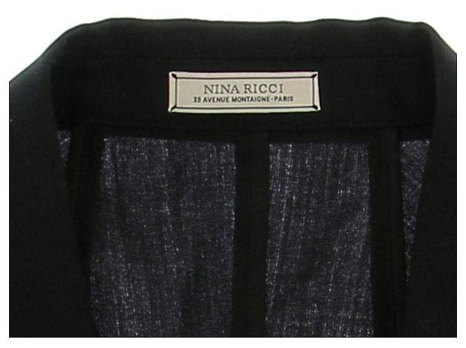 Nina Ricci Mischwolljacke Schwarz - Ansicht 5