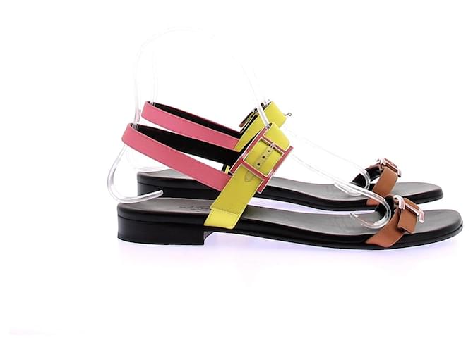 Hermès Sandali colorblock "Hapi" Nero - vista 2