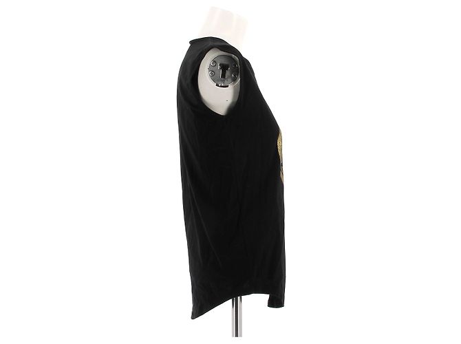Canotta Balmain nera in cotone Nero - vista 3