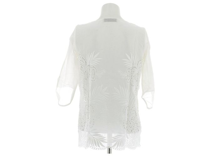 Stella Mc Cartney Blusa Stella McCartney Blanca de Algodón Blanco - vista 2