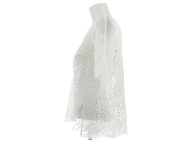 Stella Mc Cartney Blusa Stella McCartney Blanca de Algodón Blanco - vista 4
