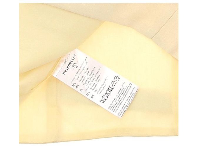Autre Marque THE ANDAMANE Gelber Leinenblazer Größe 40 - Ansicht 5