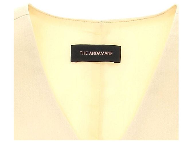 Autre Marque THE ANDAMANE Gelber Leinenblazer Größe 40 - Ansicht 6
