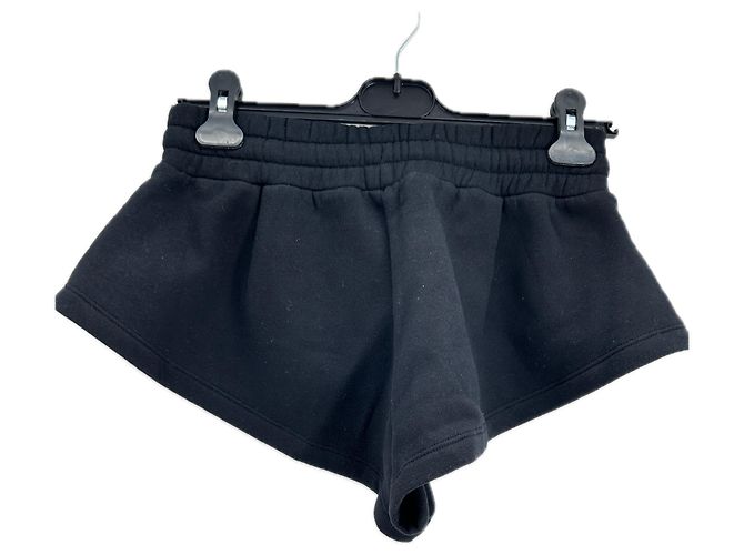 Autre Marque Mini short in cotone nero PORT DE BRAS - vista 2