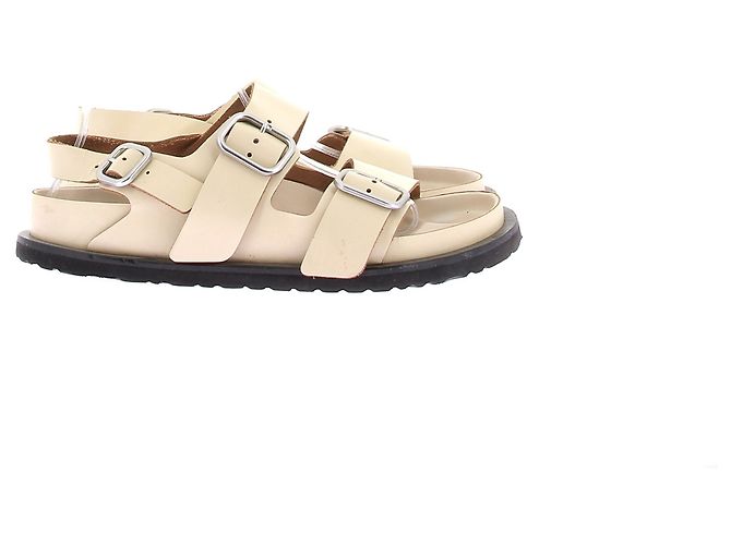 Birkenstock Sandali in pelle "Milano" Cammello - vista 2