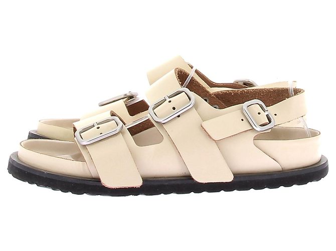 Birkenstock Sandali in pelle "Milano" Cammello - vista 3