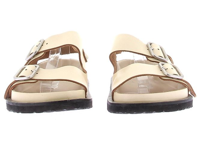 Birkenstock Sandali in pelle "Milano" Cammello - vista 4