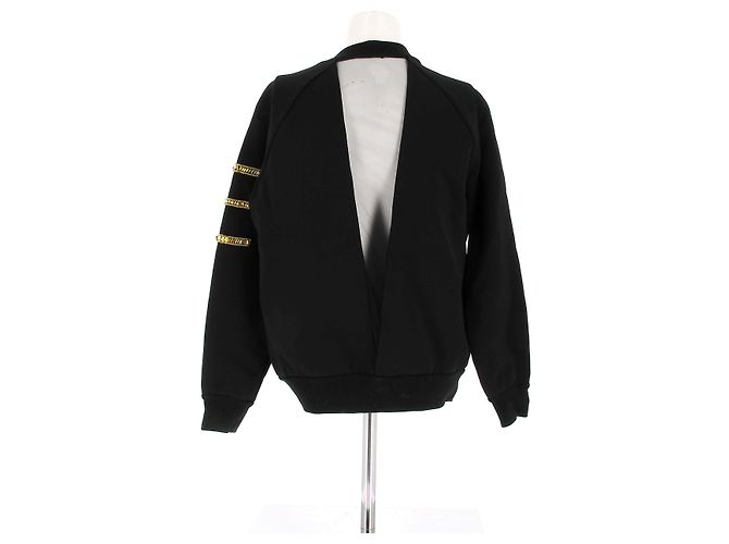 Versace Schwarzer Sweatshirt mit Ausschnitt am Rücken - Ansicht 2