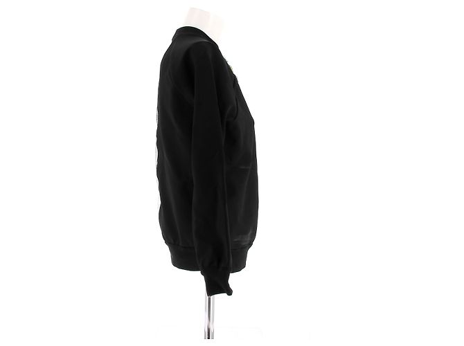 Versace Schwarzer Sweatshirt mit Ausschnitt am Rücken - Ansicht 3