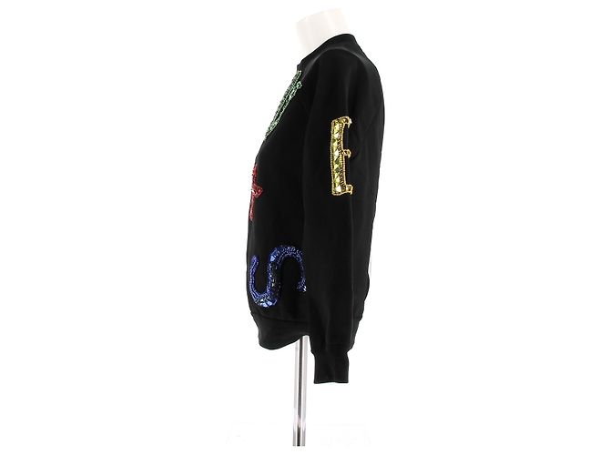 Versace Schwarzer Sweatshirt mit Ausschnitt am Rücken - Ansicht 4