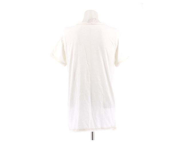 Camiseta blanca Lanvin de algodón con cuentas Blanco - vista 2