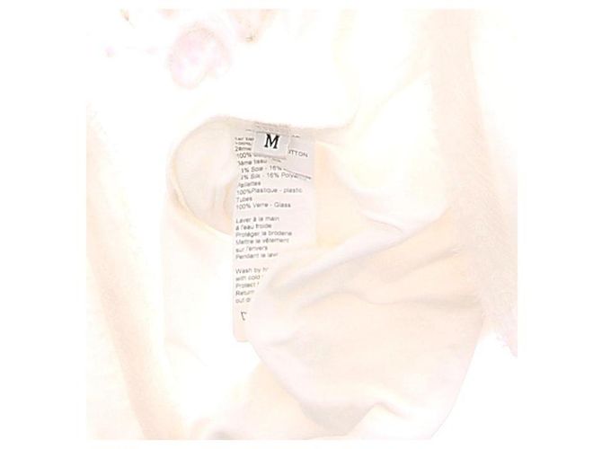 Camiseta blanca Lanvin de algodón con cuentas Blanco - vista 6