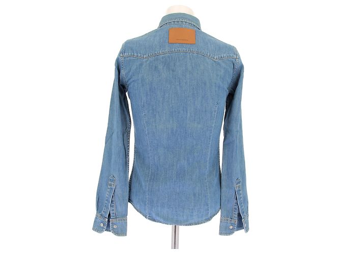 Camicia in denim blu Paco Rabanne XS - vista 2