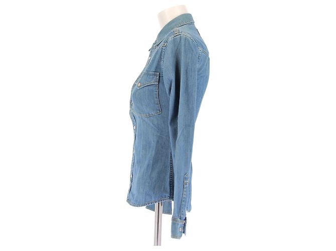 Camicia in denim blu Paco Rabanne XS - vista 4