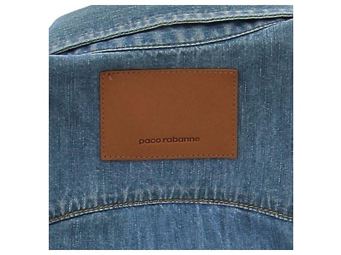 Camicia in denim blu Paco Rabanne XS - vista 7