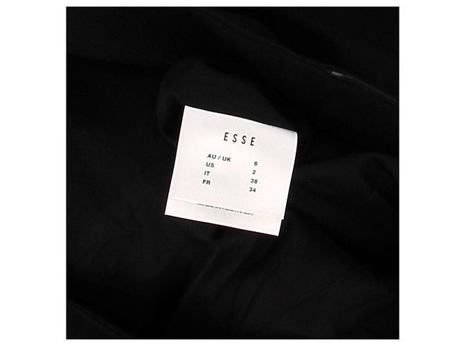 Elia Essentials. Vestido negro de algodón Elia Essentials ESSE talla 34 - vista 5