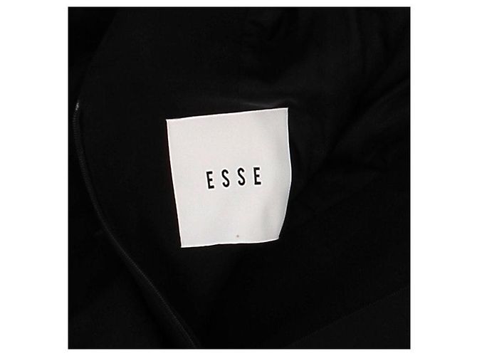 Elia Essentials. Vestido negro de algodón Elia Essentials ESSE talla 34 - vista 7