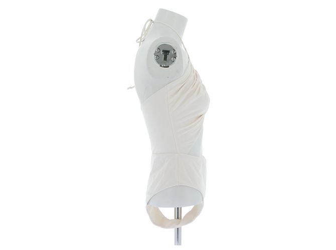 Autre Marque Einteiliger Badeanzug in Creme Khaki - Ansicht 3