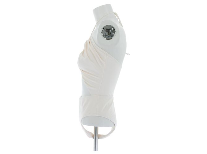 Autre Marque Einteiliger Badeanzug in Creme Khaki - Ansicht 4