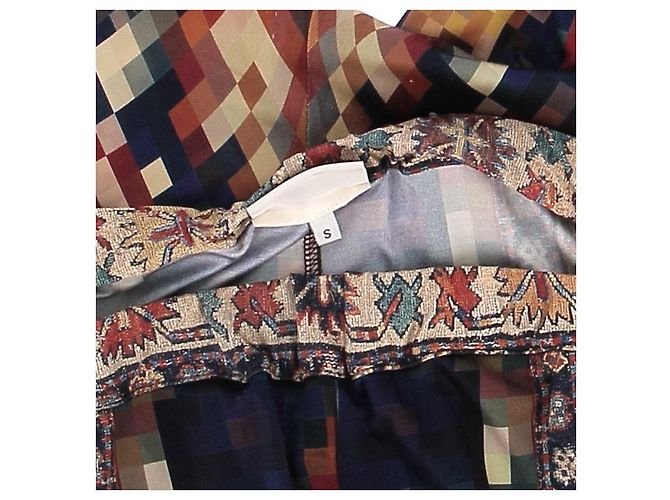 Pierre Louis Mascia Pantalón de seda Multicolor - vista 6