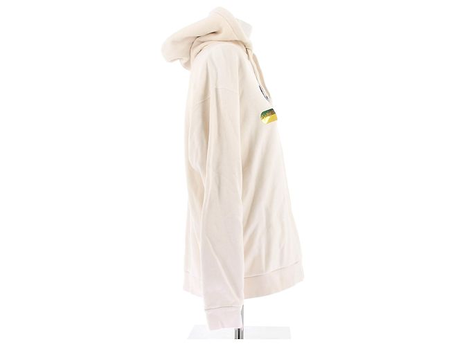 Gucci Moletom com capuz bege com strass Camelo - vista 3