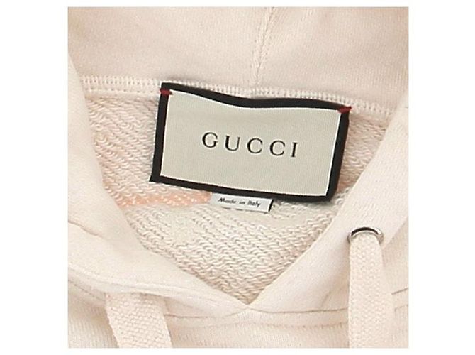 Gucci Moletom com capuz bege com strass Camelo - vista 6