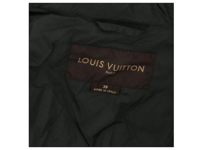 Louis Vuitton Chaqueta verde con capucha de piel - vista 5