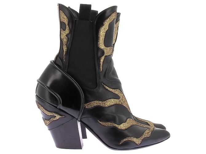 Louis Vuitton Botas de cuero Negro - vista 2