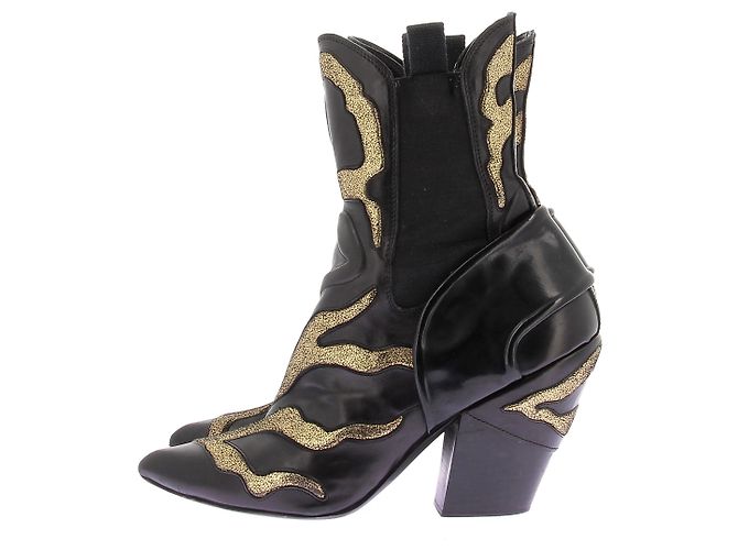 Louis Vuitton Botas de cuero Negro - vista 3