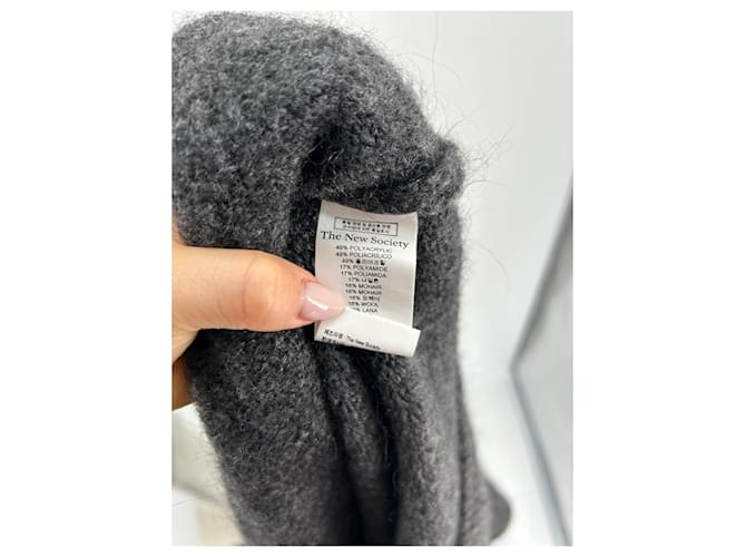 Autre Marque THE NEW SOCIETY Pullover Dunkelgrau - Ansicht 6