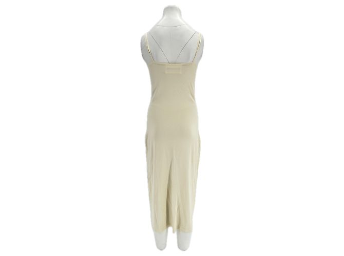 By Malene Birger Trägerloses Maxikleid Ecru Khaki - Ansicht 2
