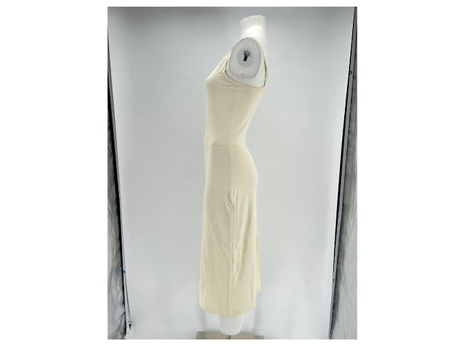 By Malene Birger Trägerloses Maxikleid Ecru Khaki - Ansicht 4