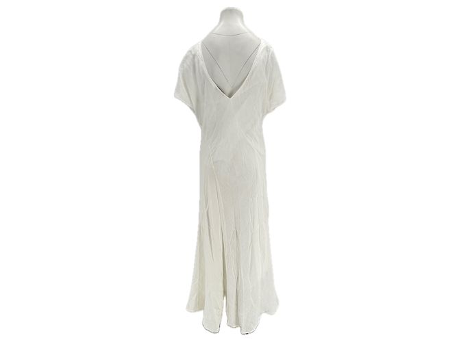 Massimo Dutti Robe en lin blanche - Ansicht 2