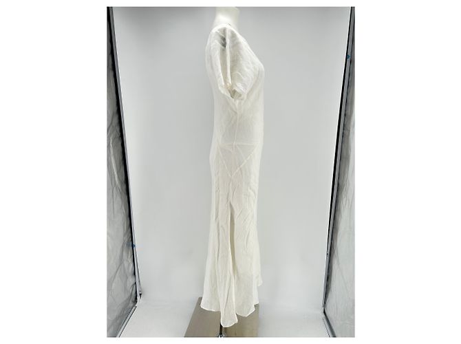 Massimo Dutti Robe en lin blanche - Ansicht 3