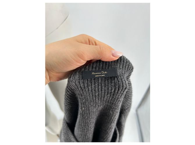 Suéter de lana gris oscuro Massimo Dutti S - vista 5