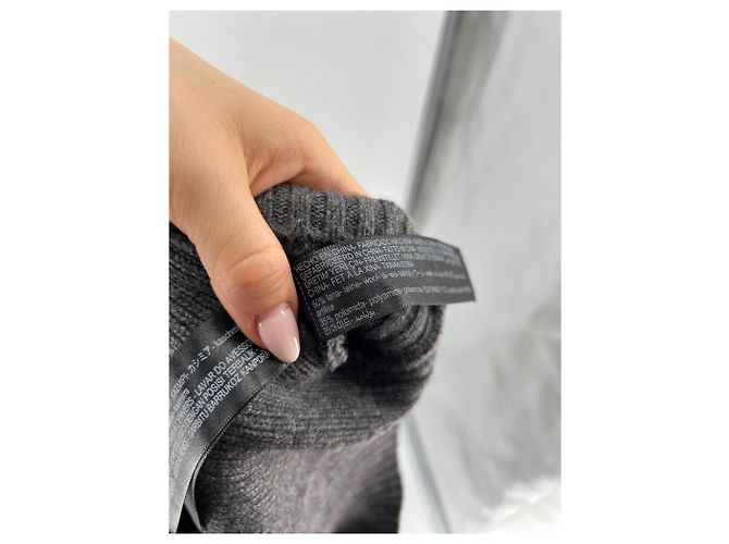 Suéter de lana gris oscuro Massimo Dutti S - vista 7