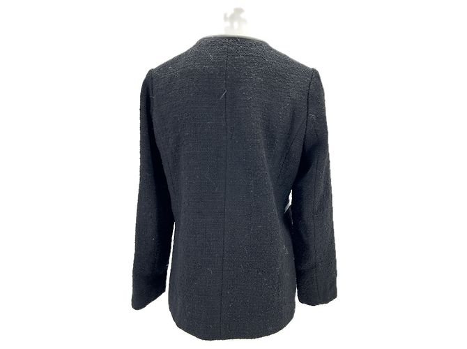 Autre Marque BY MALINA Black Wool Multi-Belt Jacket XS - view 2