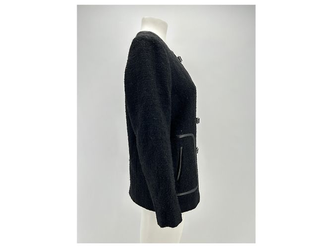Autre Marque BY MALINA Black Wool Multi-Belt Jacket XS - view 3